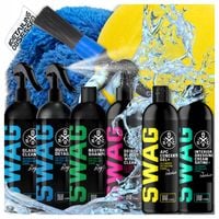 SWAG zestaw XL kosmetyków do czyszczenia auta z akcesoriami na prezent