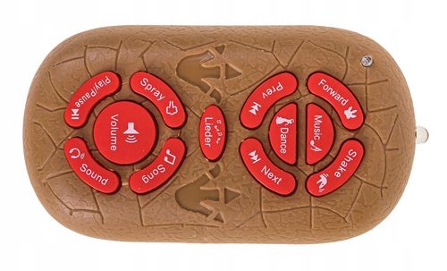 DUŻY DINOZAUR T-REX CHODZI RYCZY ŚWIECI ZIEJE DYM na Arena.pl