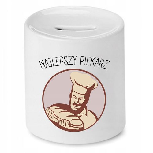 Skarbonka Dla Piekarza Najlepszy Piekarz Prezent Z Nadrukiem Ze Zdjęciem na Arena.pl