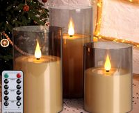 Ledowe bezpłomieniowe świece Zestawy 3szt