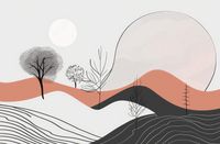 Plakat 86,4x56,8cm Półcień Widoku