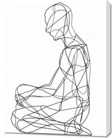 Obraz 70x90cm Liniowa Kontemplacja