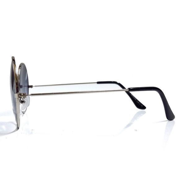 Okulary okrągłe LENONKI - srebrne zdjęcie 2