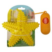 Zestaw Dla Psa Z Gryzakiem Dentystycznym Żółtym 4W