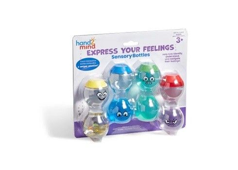 Tuby sensoryczne Wyraź swoje uczucia butelki emocje zestaw 4 szt. część 2 na Arena.pl