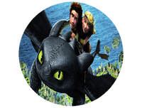 Opłatek na tort Jak wytresować Smoka