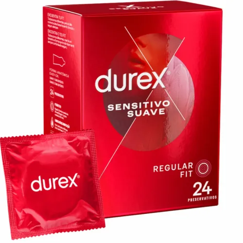 durex sensitive soft 24 szt. - cienkie, komfortowe prezerwatywy easy-on na Arena.pl