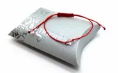 BRANSOLETKA szczęścia sznurkowa SWAROVSKI el. RED