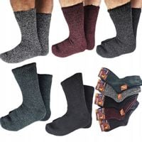 5X ZESTAW SKARPETY MĘSKIE ZIMOWE TERMICZNE TERMAL BARDZO CIEPŁE DO -25C