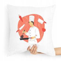 Poduszka Dla Kucharza Prezent Gotowanie Kucharz Z Nadrukiem Ze Zdjęciem