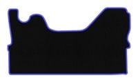 Dywaniki welurowe CARLUX-BLUE Iveco Daily VI 2014- czarne/niebieskie