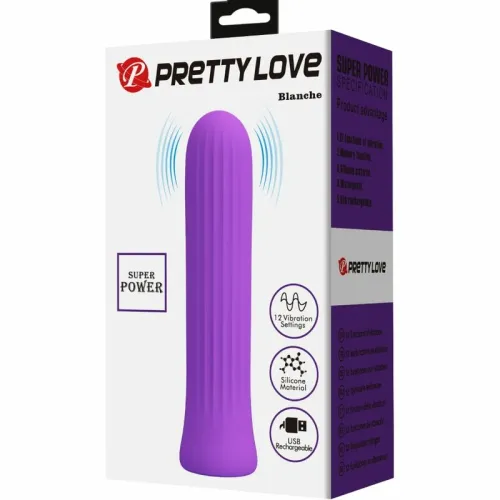 pretty love blanche - wibrator silikonowy 12 trybow, ładowany usb, na Arena.pl