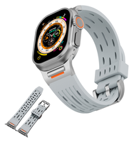 Pasek do Apple Watch 4 5 6 7 8 9 SE 38MM 40MM 41MM szary opaska bransoleta