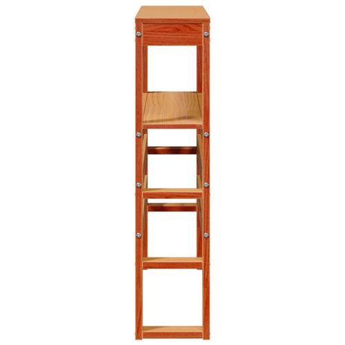 Wezgłowie do łóżka, z półkami, woskowy brąz, 75 cm, sosnowe na Arena.pl