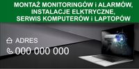 BANER REKLAMOWY projekt 130x80 cm MONITORINGI