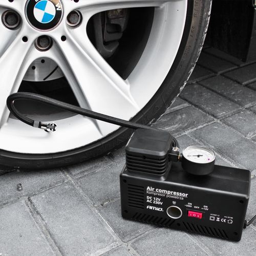 KOMPRESOR SAMOCHODOWY 12V/230V POMPKA DO KÓŁ na Arena.pl