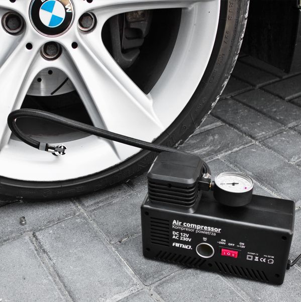 KOMPRESOR SAMOCHODOWY 12V/230V POMPKA DO KÓŁ zdjęcie 4