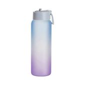Butelka sportowa 950 ml z matowego szkła do sublimacji - fioletowo-niebieska