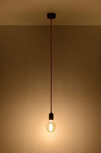 Lampa Wisząca EDISON Czerwona na Arena.pl