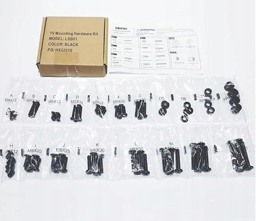 Zestaw do Montażu TV Uniwersalny Wkręty M4 M5 M6 M8 Podkładki Dystanse na Arena.pl