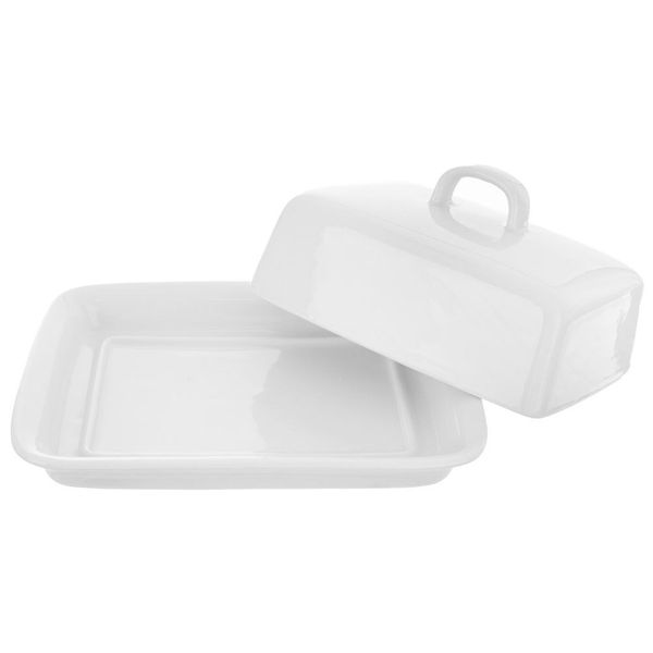 Maselniczka ceramiczna biała zdjęcie 2
