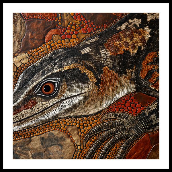 Plakat 70x70cm Oko Jaszczurki zdjęcie 3