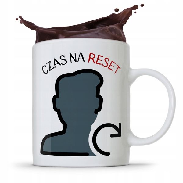 Kubek Informatyka Programisty Czas Na Reset Z Nadrukiem Ze Zdjęciem zdjęcie 1