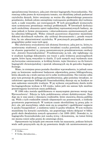 Wprowadzenie do źródeł franciszkańskich na Arena.pl