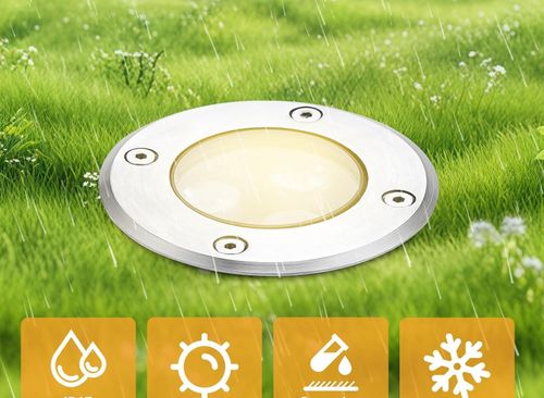 Oprawa wpuszczana do ogrodu Dailyart 3W ciepła biała IP65 4 szt POWYSTAWOWY na Arena.pl