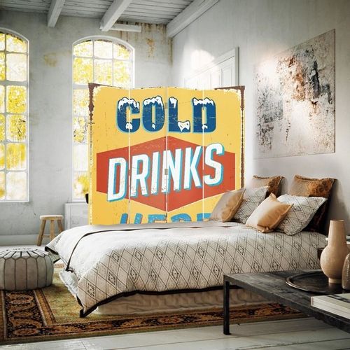 Parawan ozdobny, Cold drinks here 145x180 na Arena.pl
