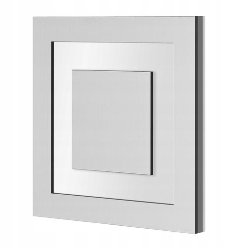 LAMPKA NA SCHODY LED 230V oprawa oświetlenie schodowe SREBRNA ZIMNA 6000k na Arena.pl