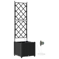 Donice ogrodowe Czarny 40 x 40 x 142 cm Stal