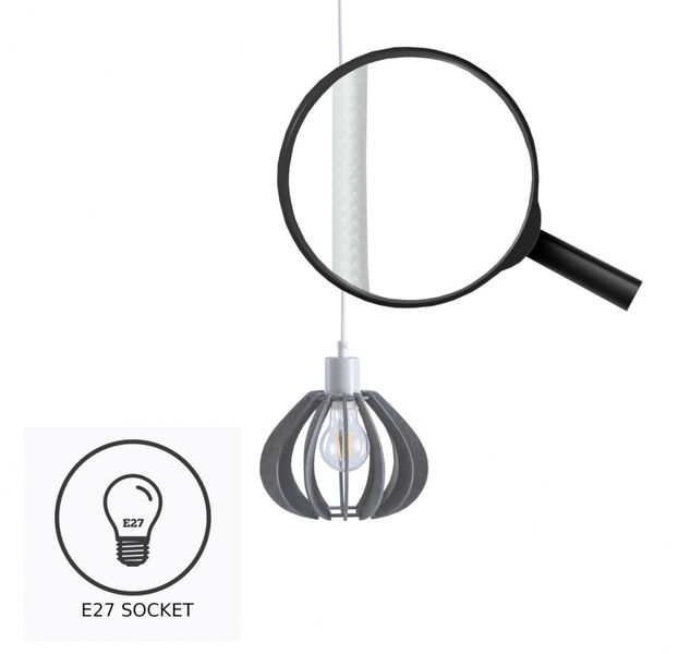 Lampa wisząca 5xE27 NICOLETA GREY 839 zdjęcie 5