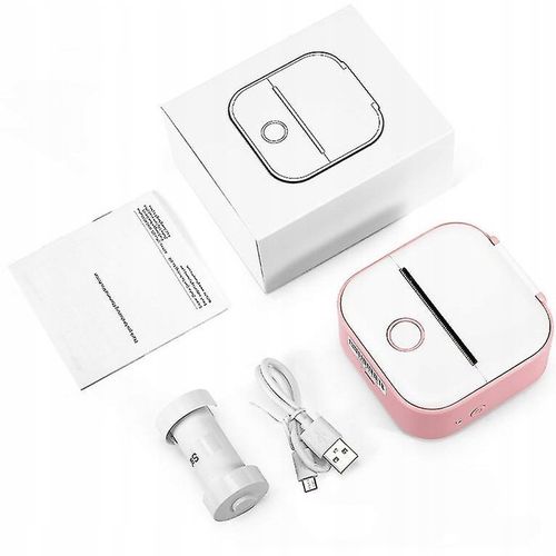 Phomemo T02 mini drukarka termiczna do zdjęć notatek etykiet różowa na Arena.pl