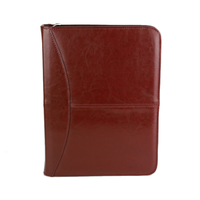 012 Aktówka skórzana-wiśniowy KEMER