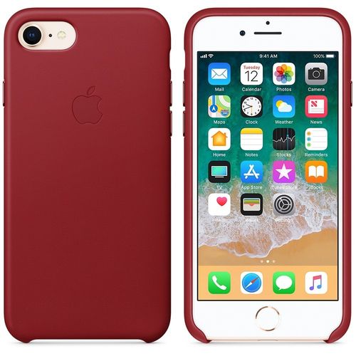 Apple iPhone 8 / 7 Leather Case - (PRODUCT)RED na Arena.pl