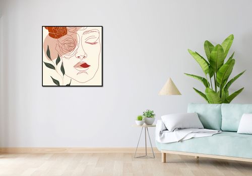 Plakat 80x80cm Beż i Twarz na Arena.pl