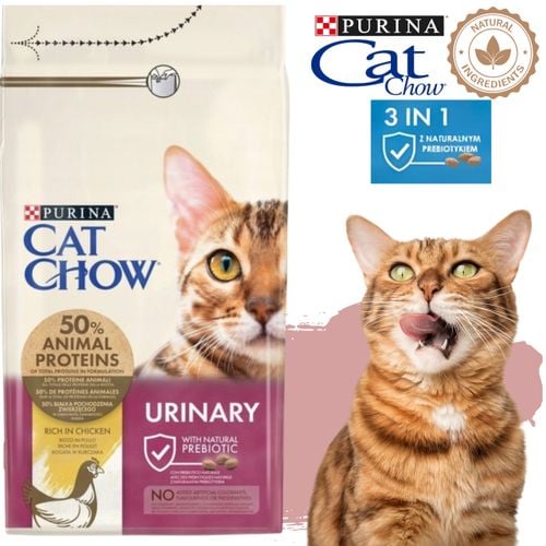 sucha karma dla kota cat chow kurczak z prebiotykiem 15 kg + 1.5 kg gratis na Arena.pl