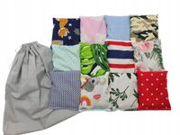 WORECZKI kolorowe GIMNASTYCZNE zestaw 12szt + WOREK 11x13cm SENSORYCZNE