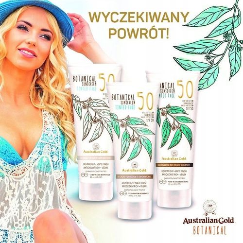 Australian Gold SPF50 Face Jasny Odcień Krem BB na Arena.pl