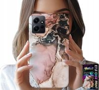 ETUI DO XIAOMI NOTE 12 4G - ELEGANCKI MARMUREK MODNE WZORY + SZKŁO