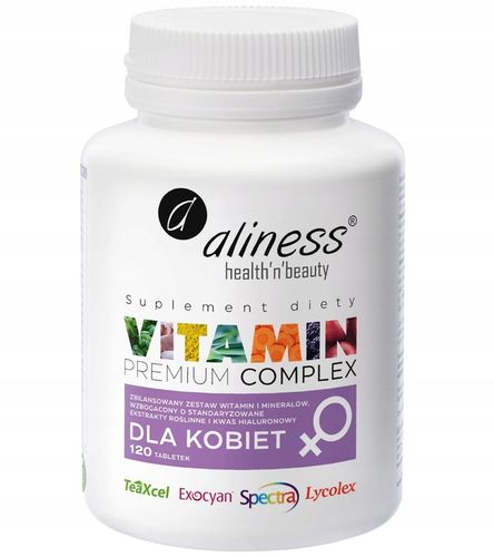 Aliness Premium Vitamin Complex 23 WITAMINY I MINERAŁY DLA KOBIET 120tab na Arena.pl