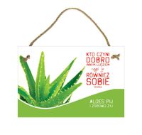 Kto czyni dobro – Obraz – Tabliczka motywacyjna 20×30