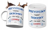 Dla Czarka Zestaw Kubek + Skarbonka Na Prezent Z Nadrukiem Ze Zdjęciem