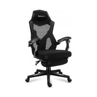 Fotel gamingowy Huzaro Combat 3.1 Carbon z podnóżkiem i FlexiBack