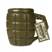 GIGANTYCZNY KUBEK GRANAT ZIELONY DO PIWA HERBATY KAWY DUŻY 700ML