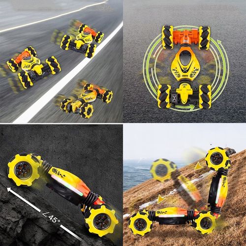 RC SAMOCHÓD KASKADERSKI ZE STEROWANIEM RĘCZNYM 2,4 GHZ OBRÓT O 360° + 2 AKU na Arena.pl