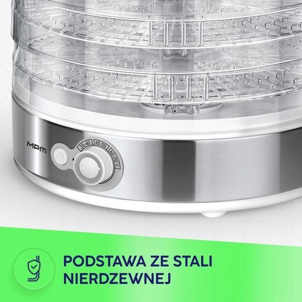 Suszarka do grzybów warzyw owoców 5-sit MPM MSG-11 zdjęcie 13