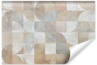Fototapeta Do Salonu Wzór GEOMETRYCZNY Styl Vintage Mural 405cm x 270cm