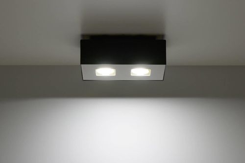 Downlight LAMPA sufitowa SL.0071 prostokątna OPRAWA metalowa czarna na Arena.pl